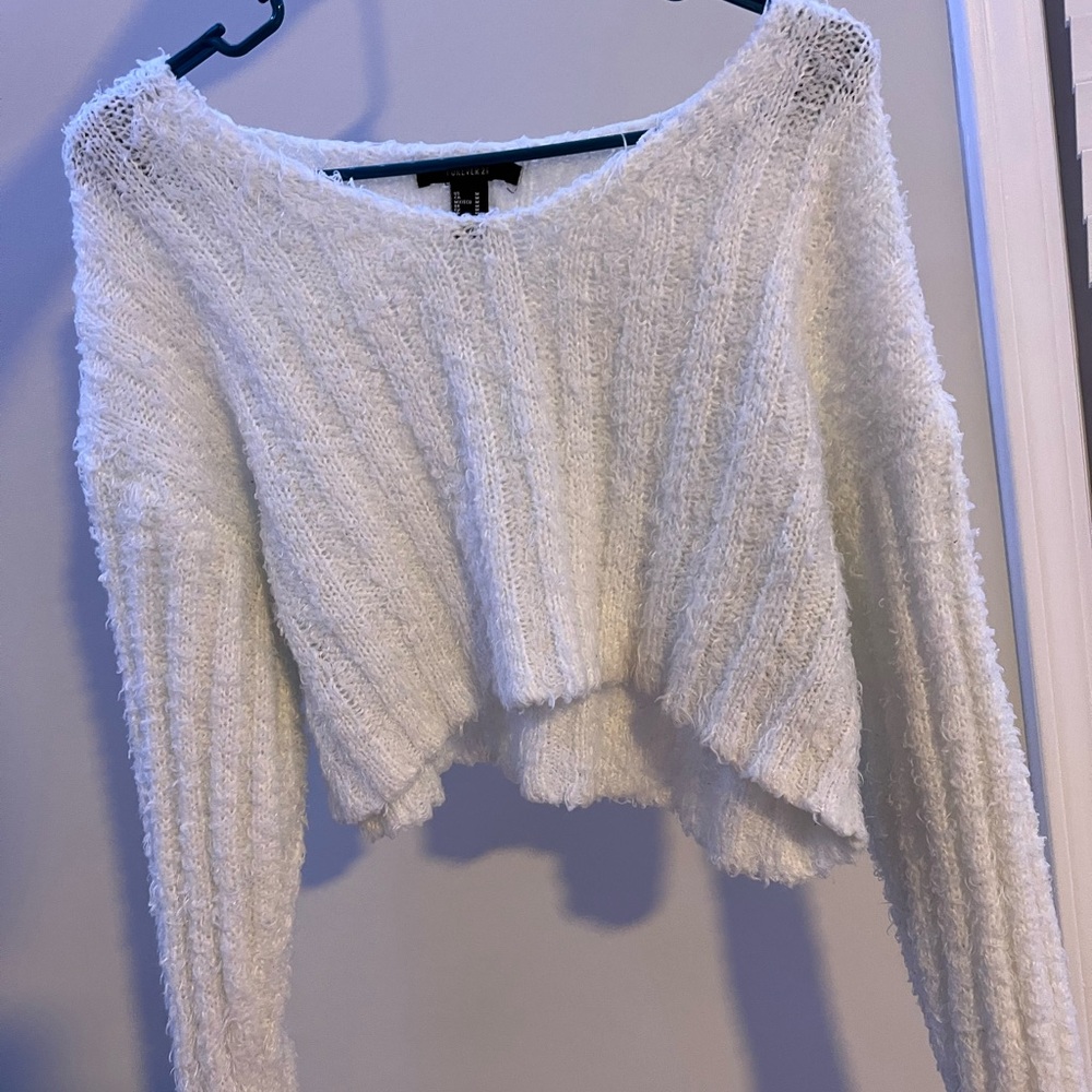 I am selling a forever 21 white off shoulder and cropped sweater